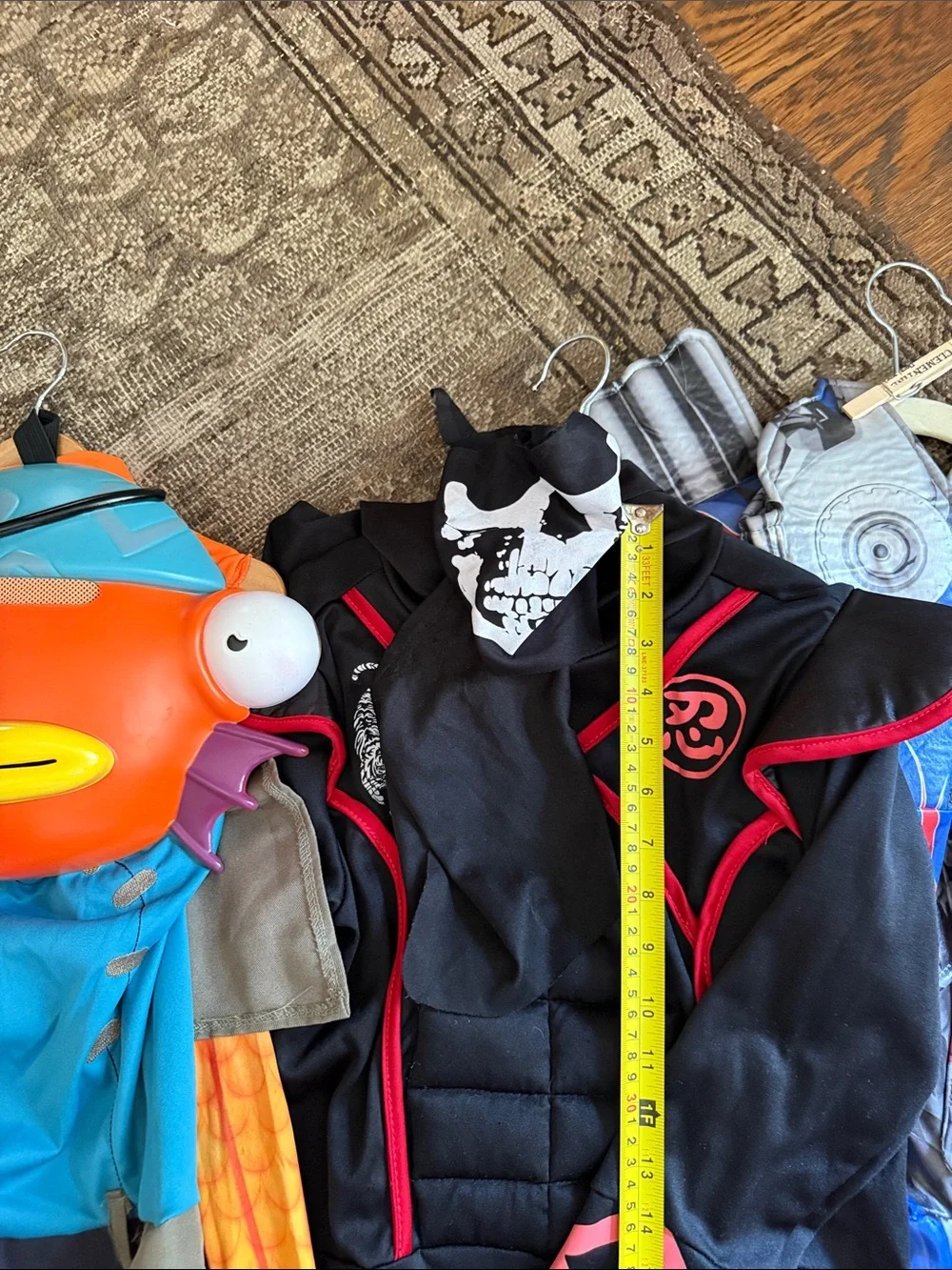 Kids Blue Robot Warrior Costume - fish sticks  death ninja 6-8y